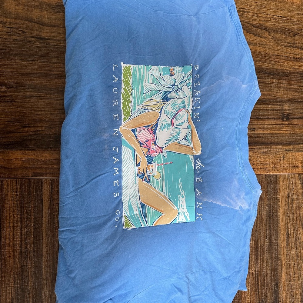 Lauren James Blue Graphic T-Shirt